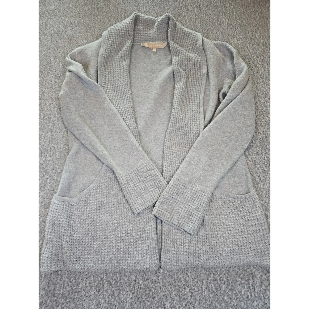 Chloe & Jasmine Women's Gray Open Front Cardigan Sweater, Size Medium